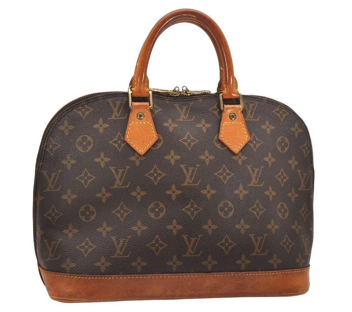 Authentic Louis Vuitton Monogram Alma Hand Bag Purse M51130 LV 4827J