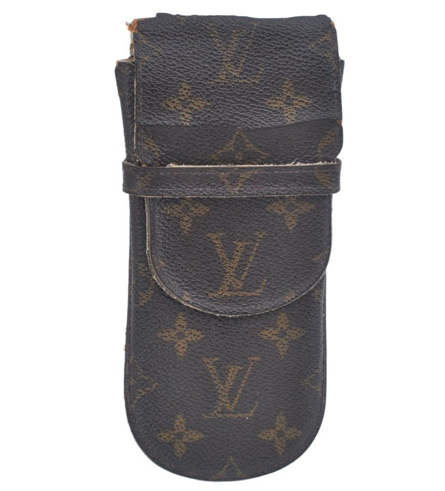 Authentic Louis Vuitton Monogram Etui Lunette Rabat Glasses Case M62970 LV 4828I