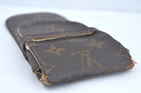 Authentic Louis Vuitton Monogram Etui Lunette Rabat Glasses Case M62970 LV 4828I