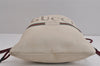 Authentic GUCCI Web Sherry Line Coco Capitan Backpack GG Leather White 4828J