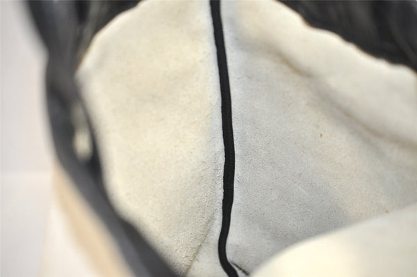Authentic GUCCI Web Sherry Line Coco Capitan Backpack GG Leather White 4828J