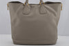 Authentic PRADA Leather Nappa 2Way Shoulder Tote Bag BN2419 Gray 4830J