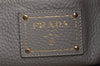 Authentic PRADA Leather Nappa 2Way Shoulder Tote Bag BN2419 Gray 4830J