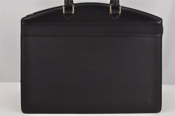 Authentic Louis Vuitton Epi Riviera Hand Bag Black M48182 LV 4831J