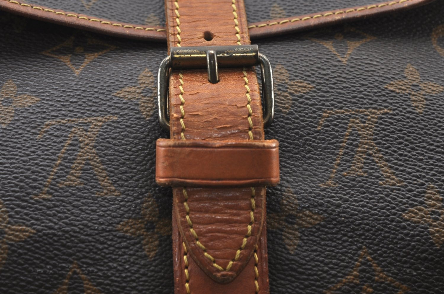 Authentic Louis Vuitton Monogram Saumur 35 Shoulder Cross Bag M42254 LV 4832H