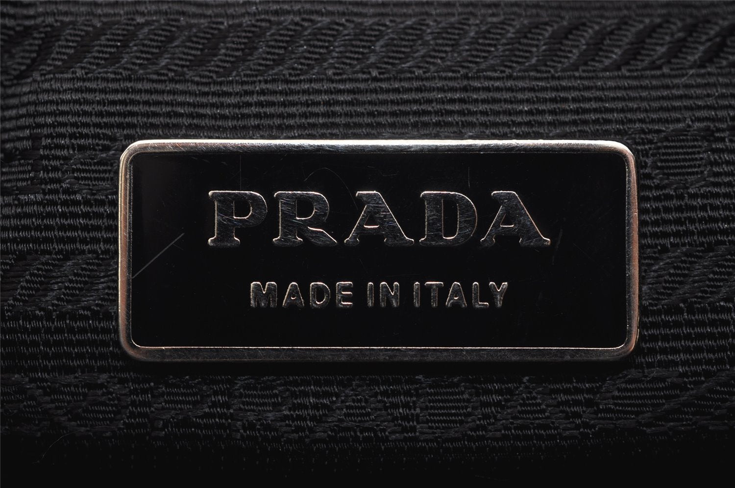 Authentic PRADA Nylon Tessuto Leather Shoulder Cross Body Bag Purse Black 4832J