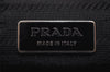 Authentic PRADA Nylon Tessuto Leather Shoulder Cross Body Bag Purse Black 4832J