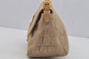 Authentic FENDI Zucchino Mamma Baguette Shoulder Bag Canvas Leather Beige 4833J