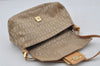 Authentic FENDI Zucchino Mamma Baguette Shoulder Bag Canvas Leather Beige 4833J