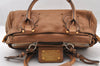 Authentic Chloe Mini Paddington Leather Shoulder Hand Bag Purse Brown 4836I