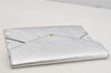 Authentic Louis Vuitton Epi Letter Case Clutch Bag Purse Silver LV 4837J