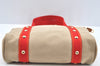 Authentic Louis Vuitton Antigua Cabas MM Tote Bag Beige Red M40035 LV 4839J
