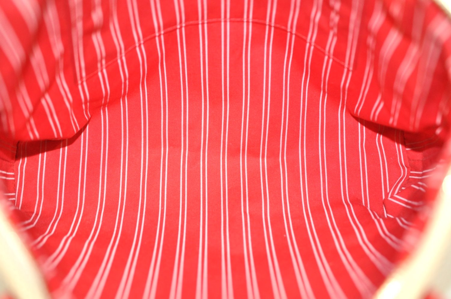 Authentic Louis Vuitton Antigua Cabas MM Tote Bag Beige Red M40035 LV 4839J