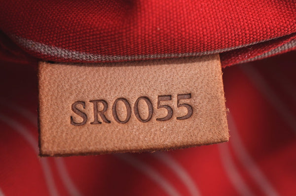 Authentic Louis Vuitton Antigua Cabas MM Tote Bag Beige Red M40035 LV 4839J