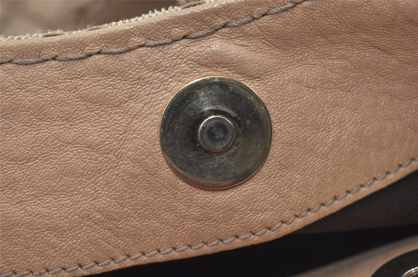 Authentic GUCCI Diamante Charlotte Tote Bag Canvas Leather 203504 Brown 4840I