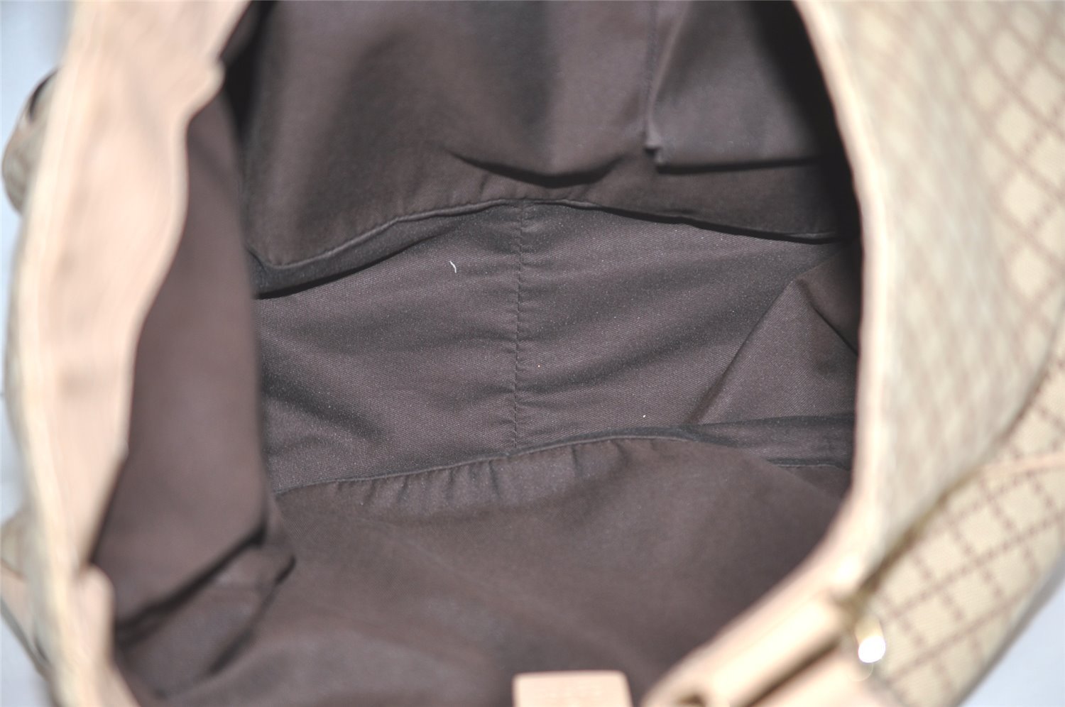 Authentic GUCCI Diamante Charlotte Tote Bag Canvas Leather 203504 Brown 4840I