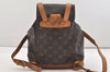 Authentic Louis Vuitton Monogram Montsouris MM Backpack M51136 LV 4840J