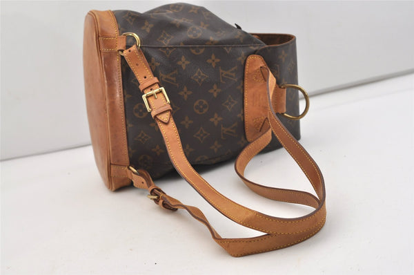 Authentic Louis Vuitton Monogram Montsouris MM Backpack M51136 LV 4840J