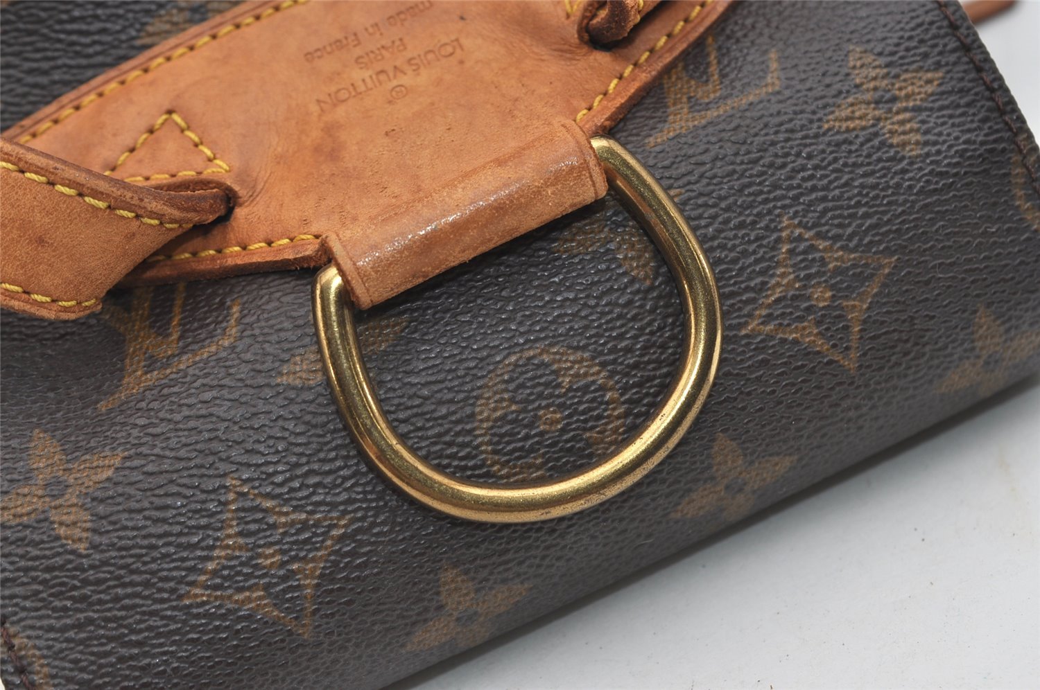 Authentic Louis Vuitton Monogram Montsouris MM Backpack M51136 LV 4840J