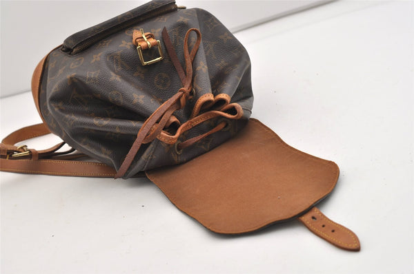 Authentic Louis Vuitton Monogram Montsouris MM Backpack M51136 LV 4840J