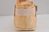 Authentic FENDI Vintage Zucca Tote Hand Bag Nylon Leather Beige 4844J