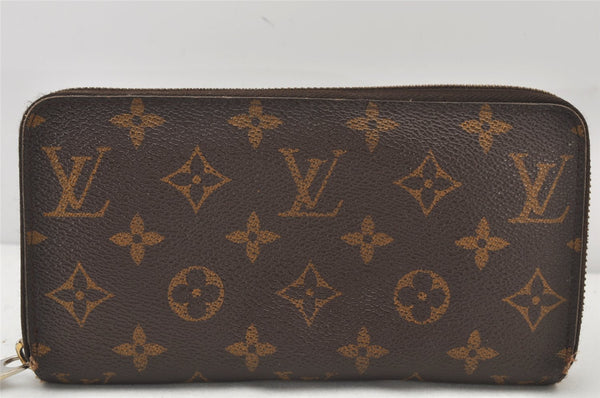 Authentic Louis Vuitton Monogram Zippy Long Wallet Purse M60017 LV Junk 4844K