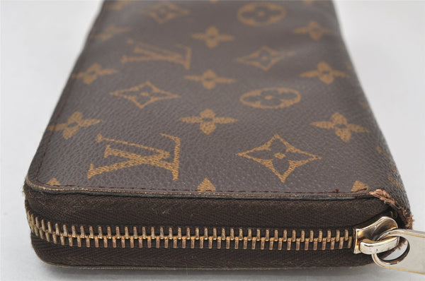 Authentic Louis Vuitton Monogram Zippy Long Wallet Purse M60017 LV Junk 4844K