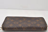 Authentic Louis Vuitton Monogram Zippy Long Wallet Purse M60017 LV Junk 4844K