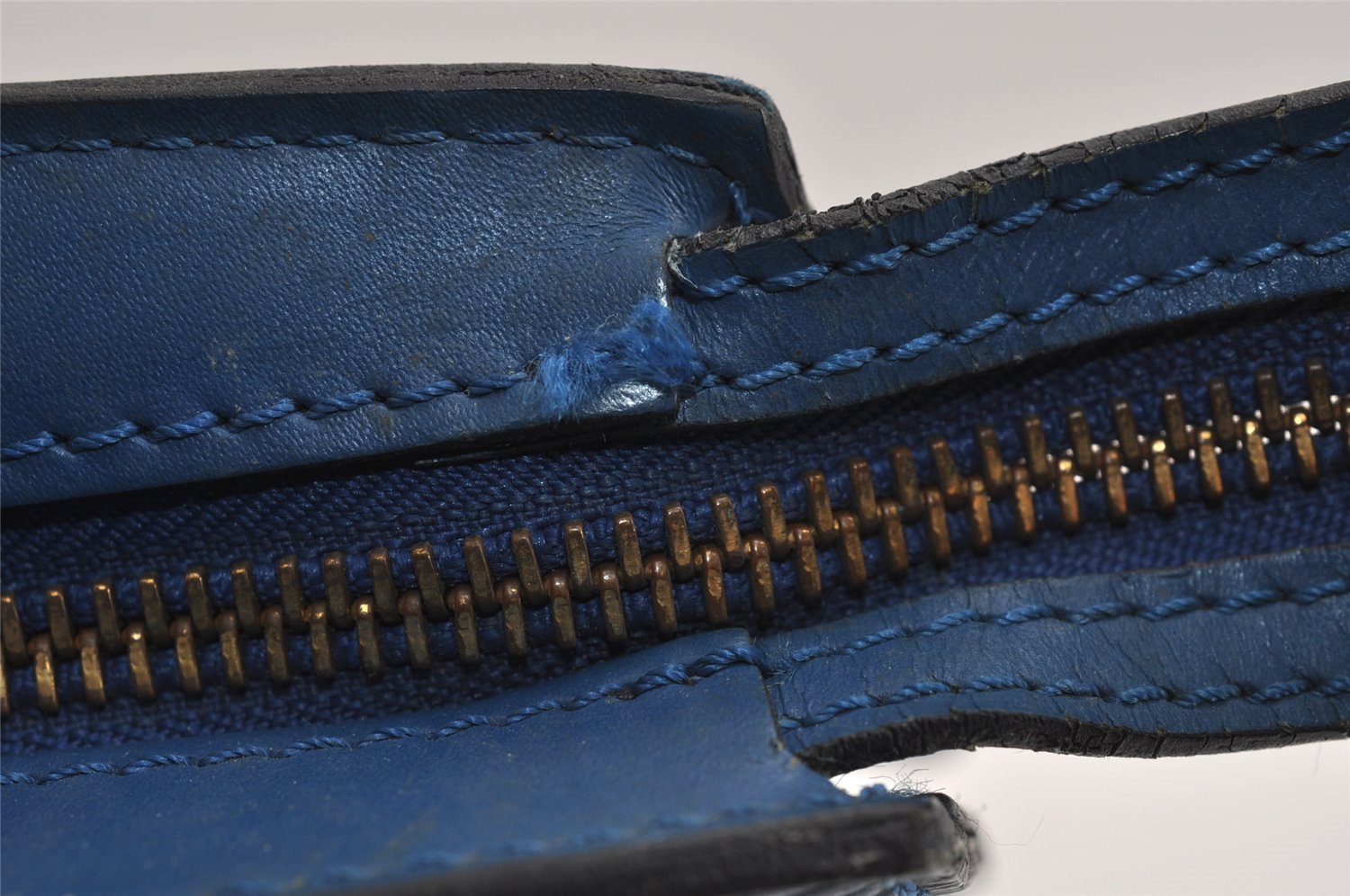 Auth Louis Vuitton Epi Saint Jacques Shopping Shoulder Bag Blue M52265 LV 4845J