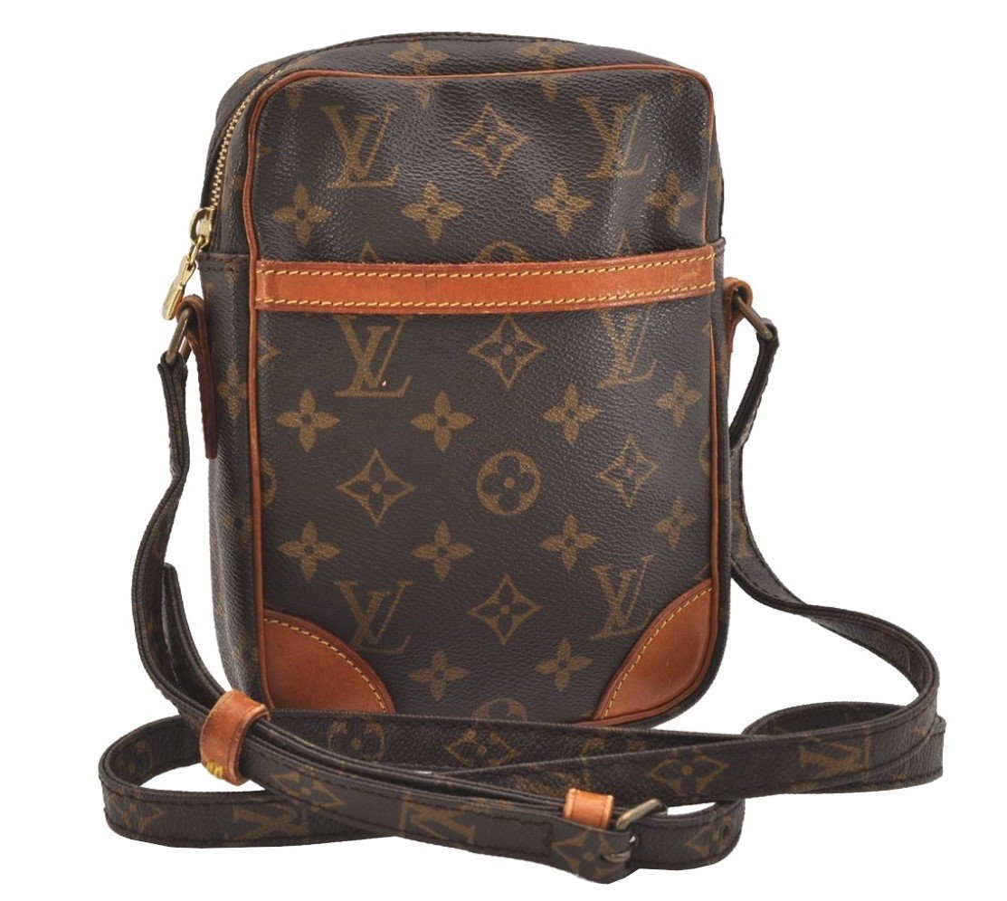 Authentic Louis Vuitton Monogram Danube Shoulder Cross Body Bag M45266 LV 4846J
