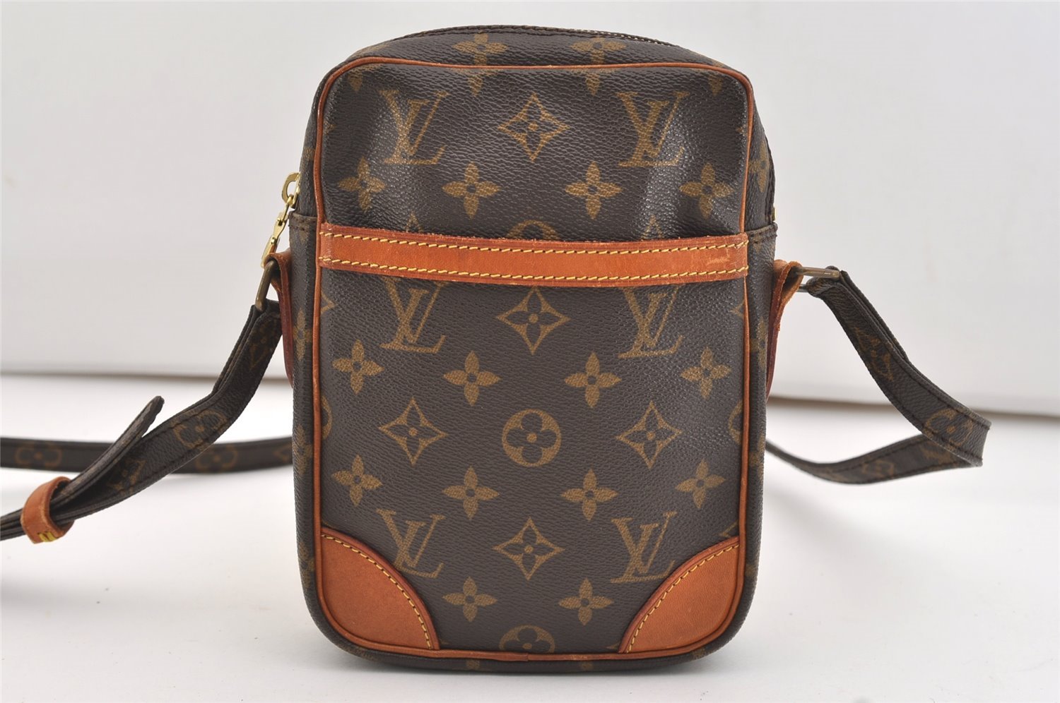 Authentic Louis Vuitton Monogram Danube Shoulder Cross Body Bag M45266 LV 4846J