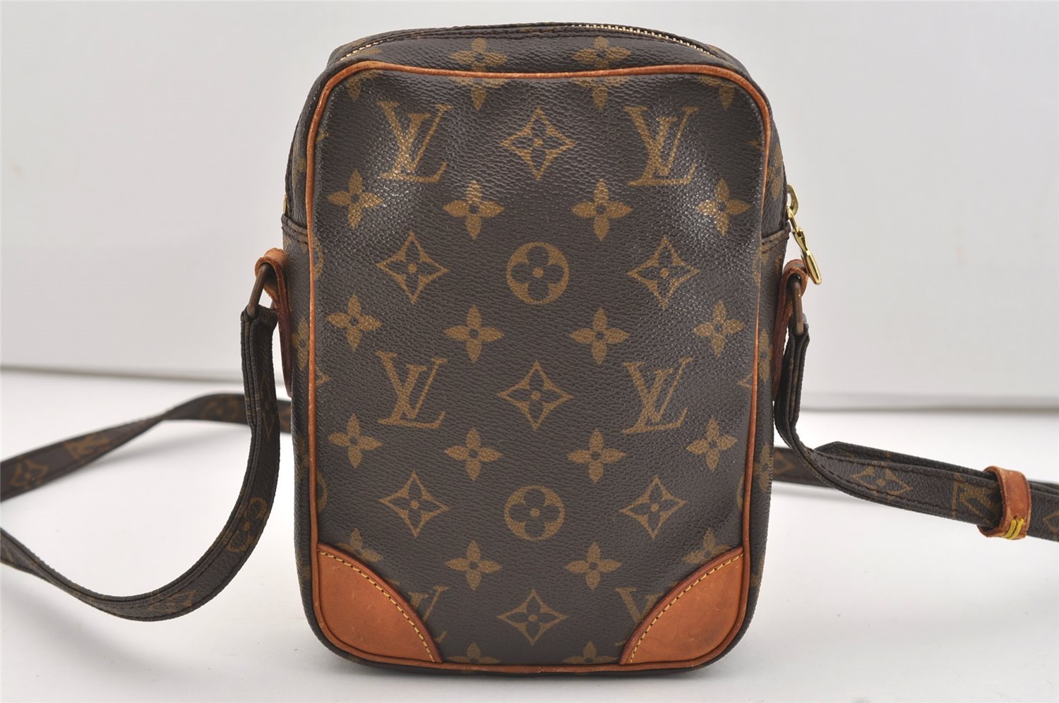 Authentic Louis Vuitton Monogram Danube Shoulder Cross Body Bag M45266 LV 4846J
