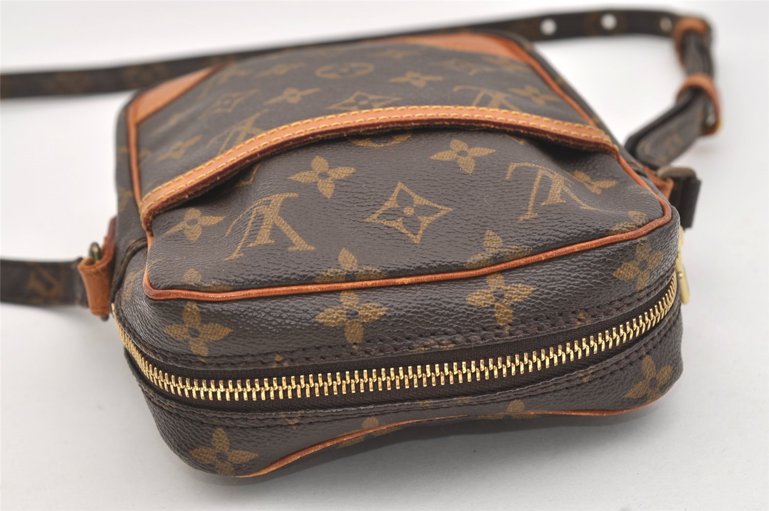 Authentic Louis Vuitton Monogram Danube Shoulder Cross Body Bag M45266 LV 4846J