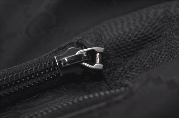 Authentic GUCCI Shoulder Hand Bag GG Nylon Leather 0013380 Black Junk 4847I