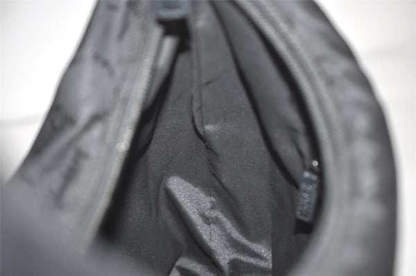 Authentic GUCCI Shoulder Hand Bag GG Nylon Leather 0013380 Black Junk 4847I