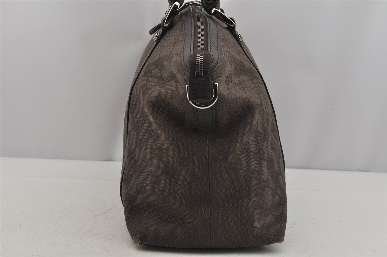 Authentic GUCCI 2Way Shoulder Tote Bag GG Canvas Leather 341503 Brown 4848J