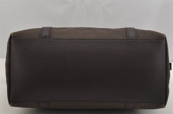 Authentic GUCCI 2Way Shoulder Tote Bag GG Canvas Leather 341503 Brown 4848J