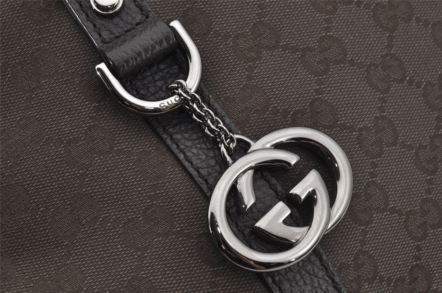 Authentic GUCCI 2Way Shoulder Tote Bag GG Canvas Leather 341503 Brown 4848J