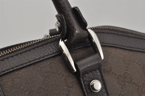 Authentic GUCCI 2Way Shoulder Tote Bag GG Canvas Leather 341503 Brown 4848J