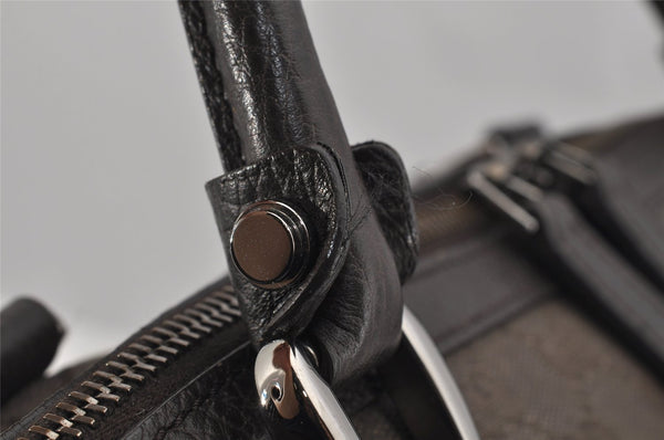 Authentic GUCCI 2Way Shoulder Tote Bag GG Canvas Leather 341503 Brown 4848J