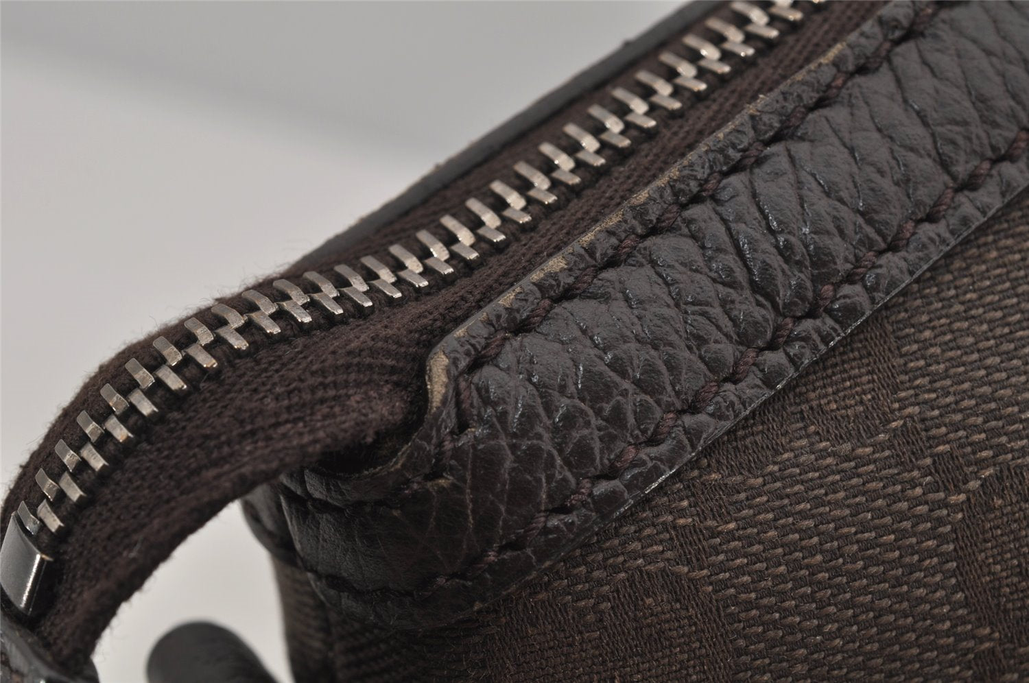 Authentic GUCCI 2Way Shoulder Tote Bag GG Canvas Leather 341503 Brown 4848J