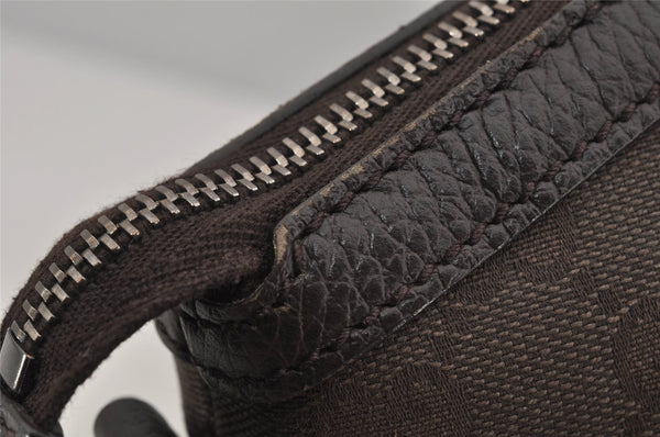 Authentic GUCCI 2Way Shoulder Tote Bag GG Canvas Leather 341503 Brown 4848J