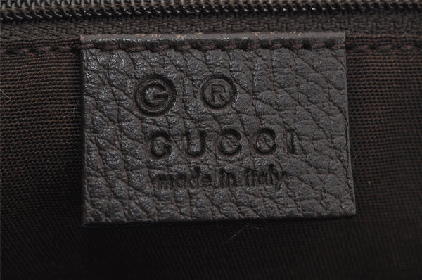 Authentic GUCCI 2Way Shoulder Tote Bag GG Canvas Leather 341503 Brown 4848J