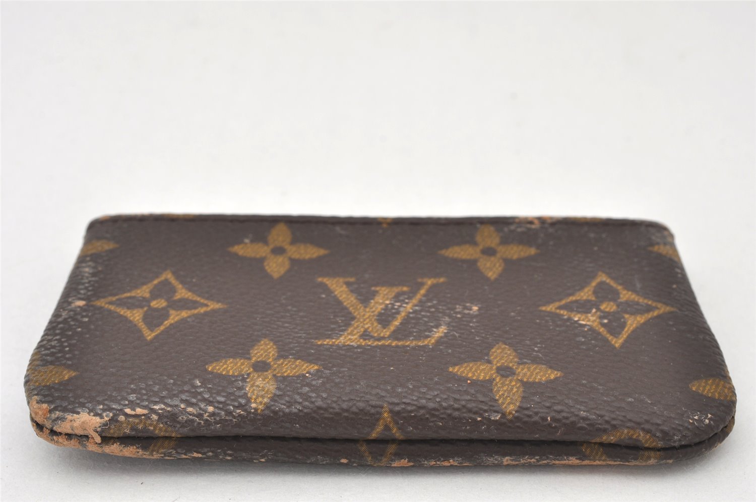 Authentic Louis Vuitton Monogram Pochette Cles Coin Purse Case M62650 LV 4848K