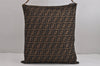 Authentic FENDI Vintage Zucca Shoulder Tote Bag Canvas Leather Brown 4849J