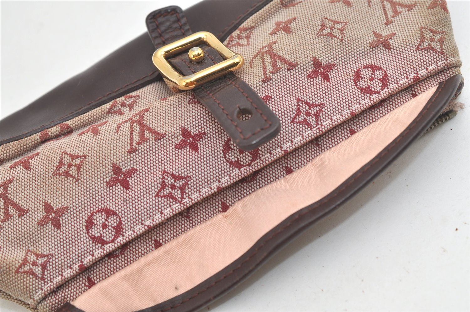 Authentic Louis Vuitton Monogram Mini Anne Sophie Pouch Pink M92696 LV 4849K