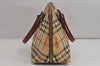Authentic BURBERRY Nova Check PVC Leather 2Way Shoulder Hand Bag Beige 4850J