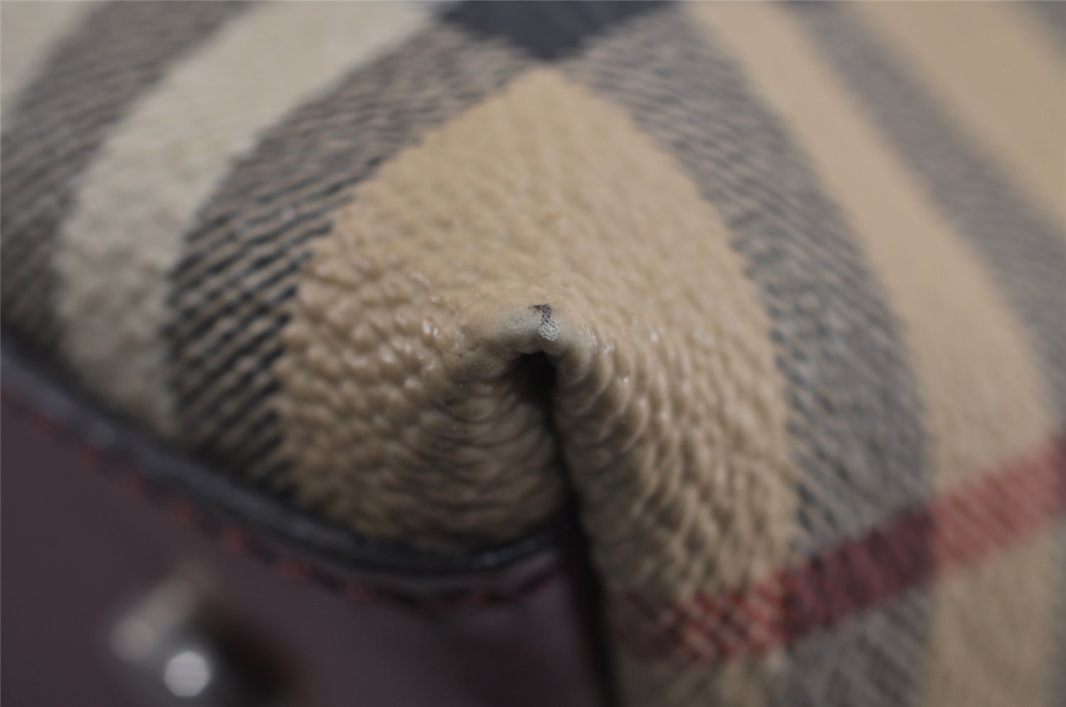 Authentic BURBERRY Nova Check PVC Leather 2Way Shoulder Hand Bag Beige 4850J