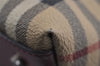 Authentic BURBERRY Nova Check PVC Leather 2Way Shoulder Hand Bag Beige 4850J