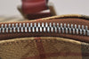 Authentic BURBERRY Nova Check PVC Leather 2Way Shoulder Hand Bag Beige 4850J